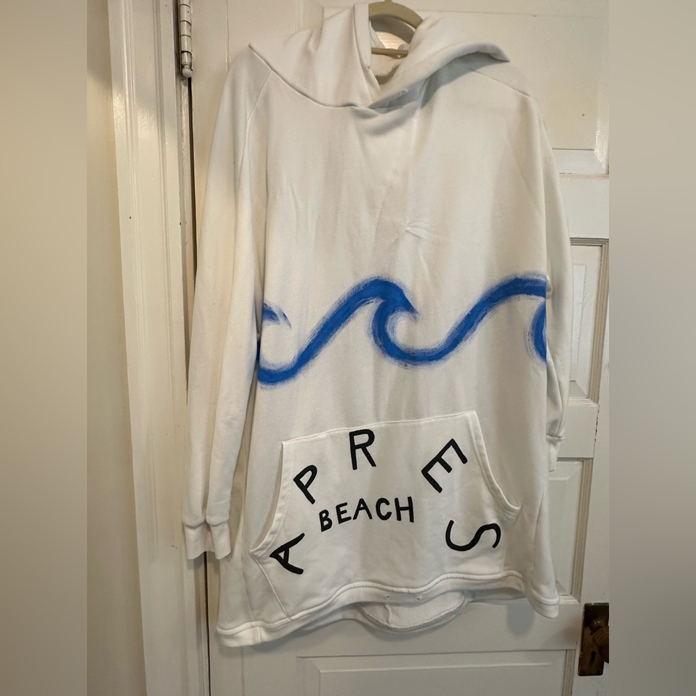 Wren + Glory ‘Apres Beach’ Hand Painted Oversized Hoodie